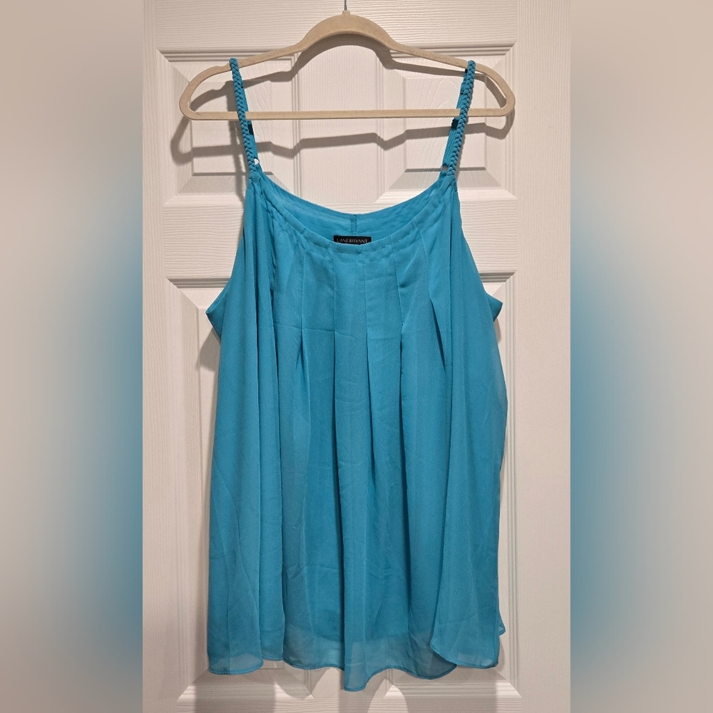 ✔️Lane Bryant Turquoise Blue Chiffon Camisole